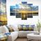 Designart - Beautiful Sunrise and Seashore - Large Seashore Canvas Wall Art